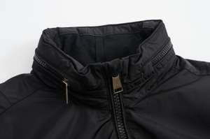 Blouson Bomber Basique pour Homme – Veste d'extérieur bleu marine à poignets côtelés pour homme, vestes d'hiver pour homme - Product Image 6