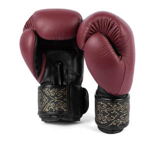 Service OEM, couleur personnalisée, gants de boxe professionnels en cuir de haute qualité, respirants, fermeture à boucle, entraînement en plein air - Product Image 3