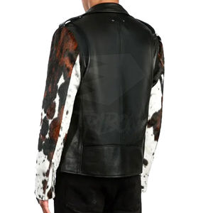 Chaqueta de Cuero con Pelo de Alta Calidad, Diseño Premium, Logotipo Personalizado, Ropa de Cuero con Pelo Genuino, Fabricante Mayorista - Product Image 5