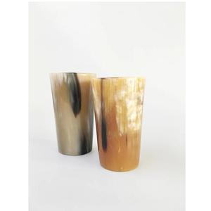 Top Quality Horn Shot Glass Hot Drinking Cow Horn Gold Finishing Rim Glass Bare Ware Hotel Customized Horn Glass - Product Image 3