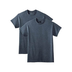 Camiseta de algodón de manga corta para hombre con logo personalizado en stock - Product Image 3