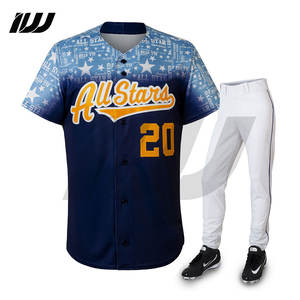 Nuevo Diseño de Tela para Uniformes de Béisbol Personalizados, Camiseta de Béisbol, Uniforme de Entrenamiento para Equipos de Todas las Series - Product Image 6