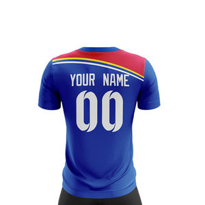 ชุดเสื้อฟุตบอลแบบกำหนดเอง กางเกงขาสั้น โพลีเอสเตอร์ 100% คอวี ชุดทีมฟุตบอล แห้งเร็ว ระบายอากาศได้ดี ชุดกีฬาแบบซับลิเมชั่น - Product Image 2