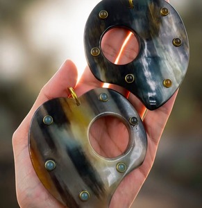 จี้เขาสัตว์ธรรมชาติรักษ์โลก สร้อยคอทำมือ เครื่องประดับชนเผ่าสไตล์วินเทจ โบฮีเมียน - Product Image 1