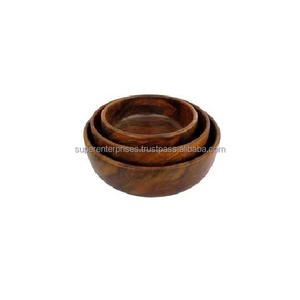 Top Quality <b>Wooden</b> Serving <b>Bowls</b> Indoor Home Decor Kitchenware Item Salad <b>Bowls</b> With Polished and Available Acacia <b>Mango</b> <b>Wooden</b> - Product Image 4