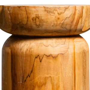 Tabouret en teck rustique de qualité supérieure ARTERRA, artisanat en bois massif, pour hôtel, villa, entrepôt, appartement - Product Image 2