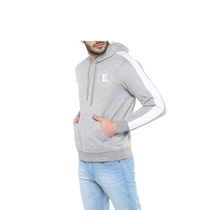 Sweat à capuche d'hiver américain personnalisé avec logo OEM pour hommes et femmes, grandes tailles, en coton tricoté avec empiècements latéraux en coton - Product Image 1
