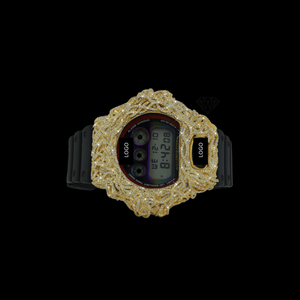 Reloj de diamantes VVS Moissanite con bisel dorado, estilo HipHop, para hombre y mujer, unisex, reloj de pulsera de moda premium al precio más bajo. - Product Image 4