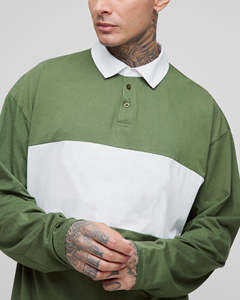 เสื้อโปโลผู้ชายผ้าฝ้ายคุณภาพสูงสั่งทำพิเศษ ออกแบบเองได้ แขนสั้น สวมใส่สบาย ระบายอากาศดี เหมาะสำหรับฤดูร้อน - Product Image 5