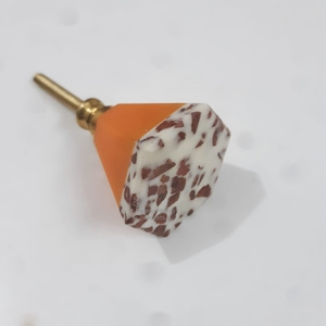 Colourful Multi Acrylic Door Knob Cabinet <b>Drawer</b> <b>Pull</b> Handles with <b>Brass</b> Frame Hardware Kitchen Furniture Handles & Knobs - Product Image 4