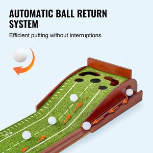 Aiuto all'allenamento del tappetino da Golf al coperto a 5 buche per i golfisti che praticano abilità di Putting Green - Product Image 3