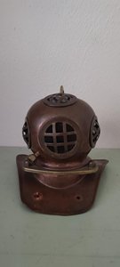 Casco de Buceo de Metal Vintage, Réplica de Casco de Buzo Náutico, Decoración Marina Coleccionable, Exhibición para Mesa de Oficina u Hogar, Venta al Por Mayor - Product Image 3
