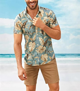 Chemises hawaïennes pour hommes, nouvelle collection été, haute qualité, décontractées, coupe slim, manches courtes, flanelle, grandes tailles, personnalisées, imprimées - Product Image 5