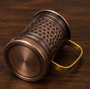 Vajilla de Cobre Texturizado y Martillado de Alta Resistencia BaronCraft con Asa, Vajilla Ecológica para Uso Doméstico - Product Image 2