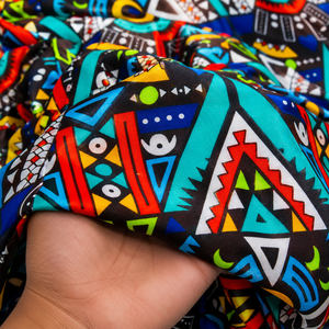 Tissu africain imprimé wax Ankara en coton, motifs tribaux traditionnels Dashiki Kitenge, textile Dutch Wax pour robes, mode, vente en gros, export - Product Image 3