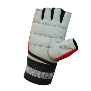 Gants de fitness sans doigts en maille rouge et noire pour la gym, le yoga, le pilates, l'entraînement, pour hommes et femmes, utilisation en extérieur et à domicile - Product Image 2