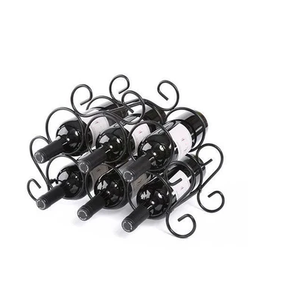 ชั้นวางขวดไวน์โลหะ สีตามสั่ง คุณภาพสูง สำหรับเก็บไวน์ 6 ขวด ราคาดีที่สุด - Product Image 1