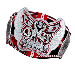 Cinturón de Campeonato WWE Divas, Diseño Rojo y Plateado, Edición Brie Mode, Cinturón de Lucha Libre de Primera Calidad para Fanáticos y Coleccionistas - Product Image 6