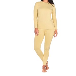 Sous-vêtements thermiques longs pour femmes, respirants, antistatiques, en nylon et élasthanne, sans couture, durables, pour l'hiver - Product Image 3