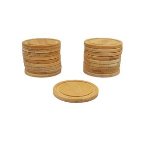 Sous-verres en bois simples et élégants, durables et respectueux de l'environnement du Vietnam, logo personnalisé - Product Image 1