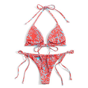 Ensemble de bikini pour femmes, maillot de bain deux pièces, vêtements de plage d'été, logo personnalisé, fabricant OEM - Product Image 2