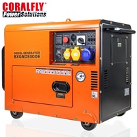 مايكرو سيلف 7500 وات 2kva 5kva 8kva 10kva 13.5kva 30 hp حجم صغير صامت إلكتروستاتيكي Ats مولد ديزل من هوندا