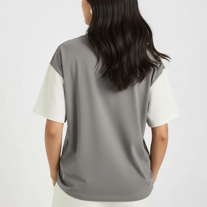 T-shirts personnalisés pour femmes en gros – Logo imprimé sur mesure, 100 % coton, légers, coupe oversize, manches courtes, écologiques, pour l'été - Product Image 6