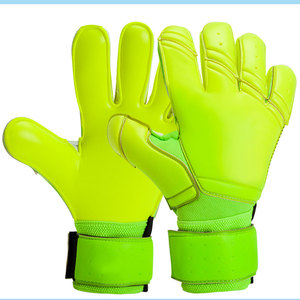 Gants de gardien de but de football Econex Sports, doigts entièrement couverts, cuir PU blanc, fermeture auto-agrippante, unisexe, respirant, antidérapant - Product Image 1