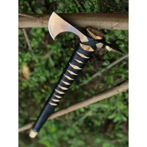 Hache Viking Tomahawk de qualité industrielle Steel Craft International, tête en acier à haute teneur en carbone, manche en bois de frêne, longueur 18 pouces - Product Image 5