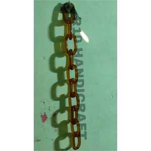 Décoration Murale Luxe Marron en Résine, Chaîne Entrelacée, Sculpture Murale Verticale pour Entrée et Intérieur - Product Image 1