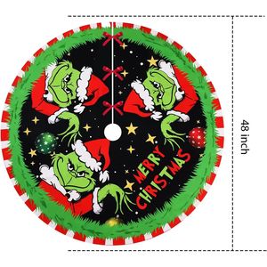 Tappeto Morbido Rosso e Verde per Albero di Natale da 48 Pollici, Decorazione Natalizia per Supporto e Accessori - Product Image 1