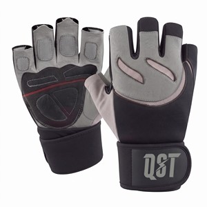 Gants de sport unisexes en néoprène à demi-doigts, antidérapants, avec fermeture rapide, pour la musculation, le fitness et l'entraînement sportif, marque privée OEM - Product Image 2