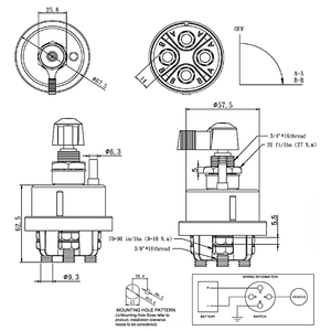 สวิตช์ตัดการเชื่อมต่อแบตเตอรี่ - Product Image 3
