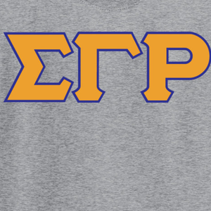 T-shirt brodé personnalisé avec les trois lettres grecques Sigma Gamma Rho, en coton, style décontracté, mode universitaire, streetwear, vente en gros - Product Image 3