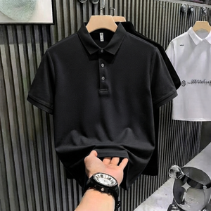 Luxury Shirt T-shirt Designer Clothing Blank Jacquard Pattern Short Sleeve Business Summer High Quality <b>Tshirt</b> for Men - Product Image 3