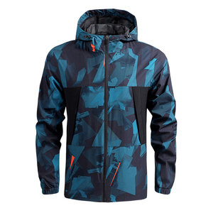 New Arrival <b>Hooded</b> <b>Fleece</b> Softshell <b>Jacket</b> Waterproof Safety Zipper Closure Casual Outdoor Windproof Softshell <b>Jacket</b> for Men - Product Image 3