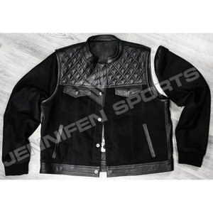 Veste Courte en Cuir pour Homme Personnalisée de Haute Qualité, Coupe-Vent, Décontractée, Respirante, pour Moto, Hiver, Vente Chaude en Gros - Product Image 2