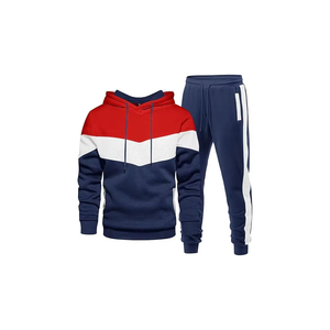 custom Men's Tracksuit 2 Pieces Set Athletic Casual Hooded Sweatshirt and <b>Joggers</b> Set Sweatsuit Outfits - Product Image 3