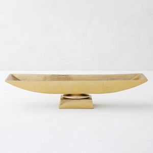 Cuencos Decorativos de Aluminio Chapado en Oro para Decoración del Hogar, Accesorios Decorativos Elegantes para Mesa y Estantes, Cuencos Dorados - Product Image 2