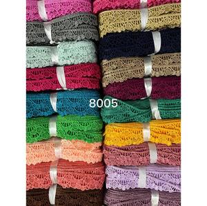 ผ้าลูกไม้ฝ้ายสีพื้นคุณภาพพรีเมียม กันน้ำ ลายดอกไม้ สำหรับตกแต่งชุดเจ้าสาว ชุดราตรี และผ้าส่าหรี - Product Image 1