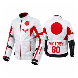 Blouson de motocross personnalisé avec drapeau du Luxembourg, blouson de course moto Luxembourg, blouson de motard 80, blouson de moto respirant en maille avec protection - Product Image 2
