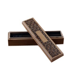 Luxury Wooden <b>Incense</b> Burner Box Hollow Carved Wooden <b>Incense</b> <b>Stick</b> <b>Holder</b> Mubkhar Aroma Burner Box Home Decor Mubkhar Set - Product Image 3