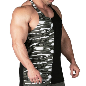 Débardeur pour homme de haute qualité, prix de gros, couleur personnalisée, écologique, polyester/coton, logo sur le devant, vêtements de sport, vêtements de fitness pour hommes - Product Image 4