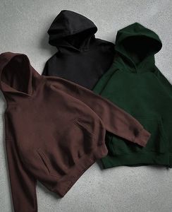 500g Cotton Print Pocket Hooded Pullover <b>Sweatshirt</b> Loose-fit Drop-shoulder Design Winter <b>Fleece</b>-<b>lined</b> Extra-thick 6XL Plus-size - Product Image 1