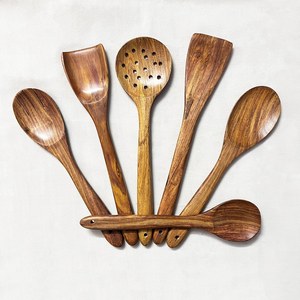 Ustensiles de cuisine en bois écologiques de bonne qualité, ensembles personnalisables (couleur, logo, taille), fabriqués au Vietnam pour usage domestique, boulangerie et hôtellerie - Product Image 2