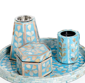 MOP Inlay Bakhoor Incense Burner Ramadan Special <b>Mother</b> of Pearl Bakhoor Burner Mubkhar Burner India Eid Gifts Made in India - Product Image 2