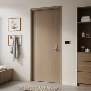 Puertas de WPC Ecológicas, Duraderas y Estables, Resistentes al Fuego, Puertas Interiores de Madera Compuesta para Hogar, Oficina y Baño - Product Image 2