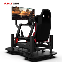 Cockpit de simulateur de course Racebear A4C Motion pour usage commercial |   Clé en main |   Plug and play