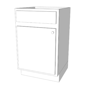 VS24 <b>Kitchen</b> cabinet Single Door Sink Base Multiple Color - Product Image 3