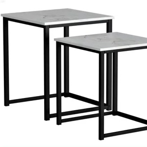 <b>C</b>-Shaped Iron Eco-Friendly Modern Coffee <b>Table</b> Standard Size Black for Living Room Bedroom VISHAL HANDICRAFT - Product Image 6